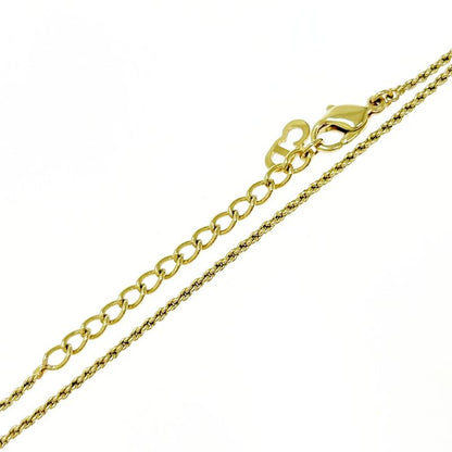 Christian Dior GP Rhinestone CD Logo Necklace Gold 513218 Necklace