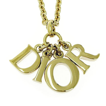 Christian Dior GP DIOR Logo Necklace Women's Gold 521863 Necklace