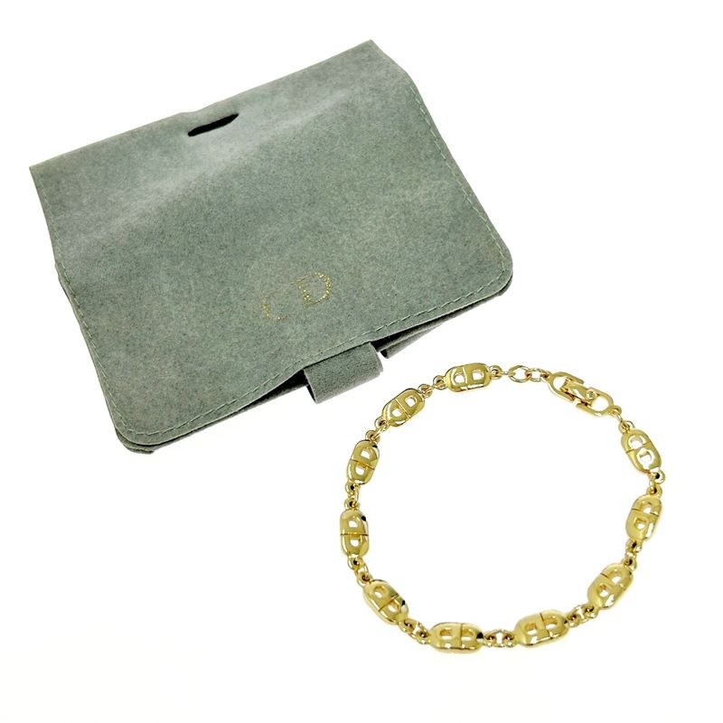 [storage Bag Christian Dior GP CD Logo Bracelet Gold 525789 Bracelet