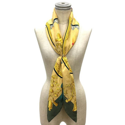 Sale Hermes Scarf Kare90 Plumes Et Grelots Feathers and Bells Aq7991