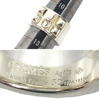 Hermes Corriedo Chien GM 52 Size Ring Silver 925 Aq8016
