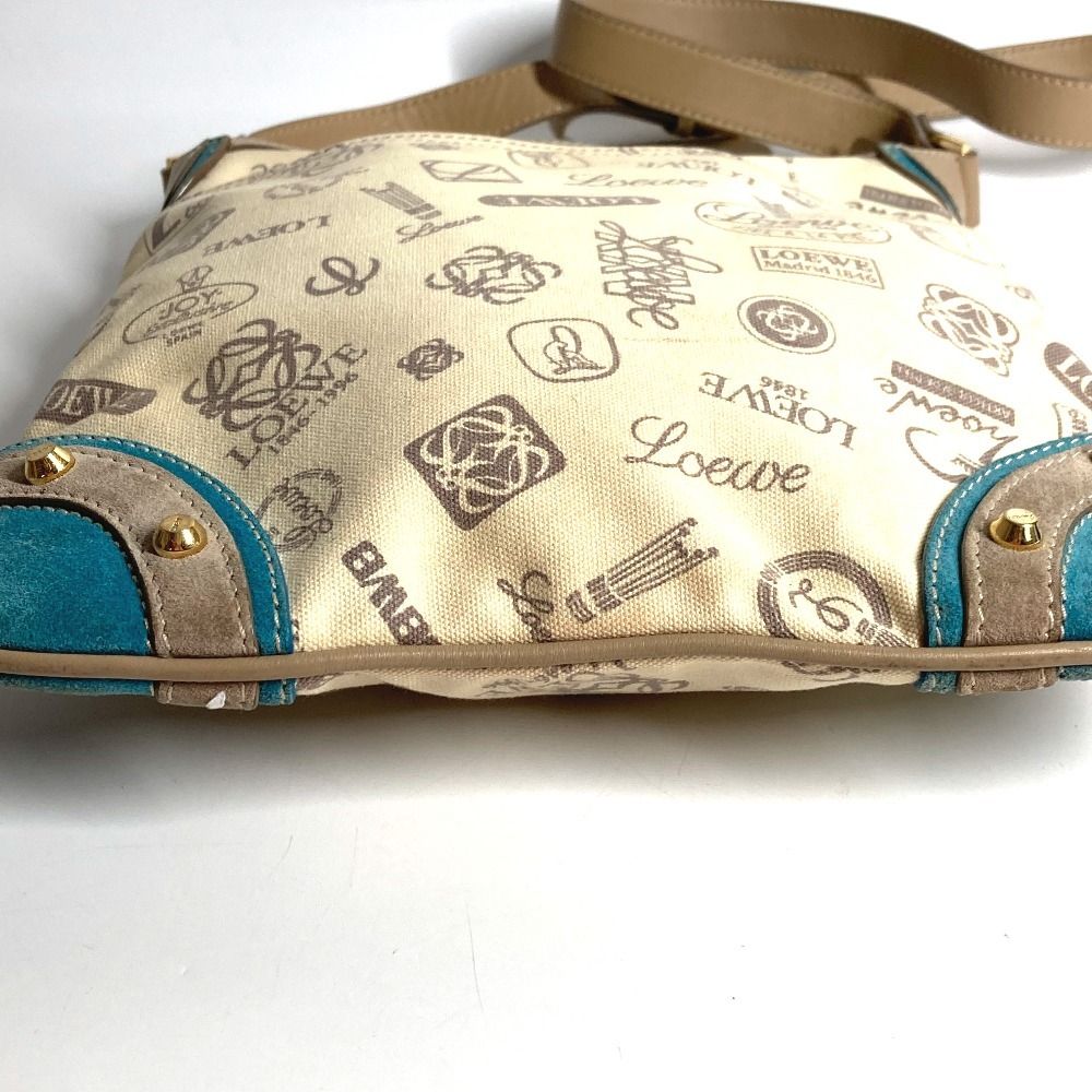 Loewe Shoulder Bag 160th Anniversary Logo Leather/Canvas Beige