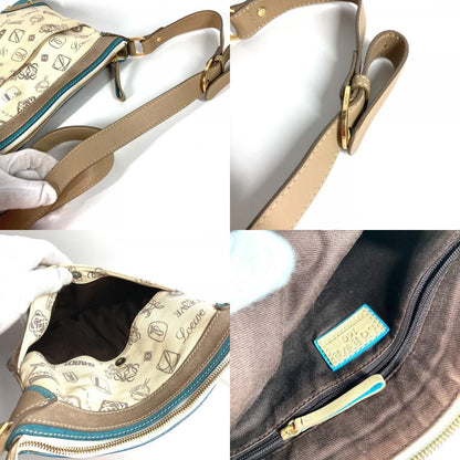 Loewe Shoulder Bag 160th Anniversary Logo Leather/Canvas Beige