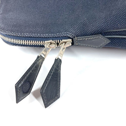 Hermes Handbag Sac Ibou Gm Sac Ibou Gm Leather/Canvas Black