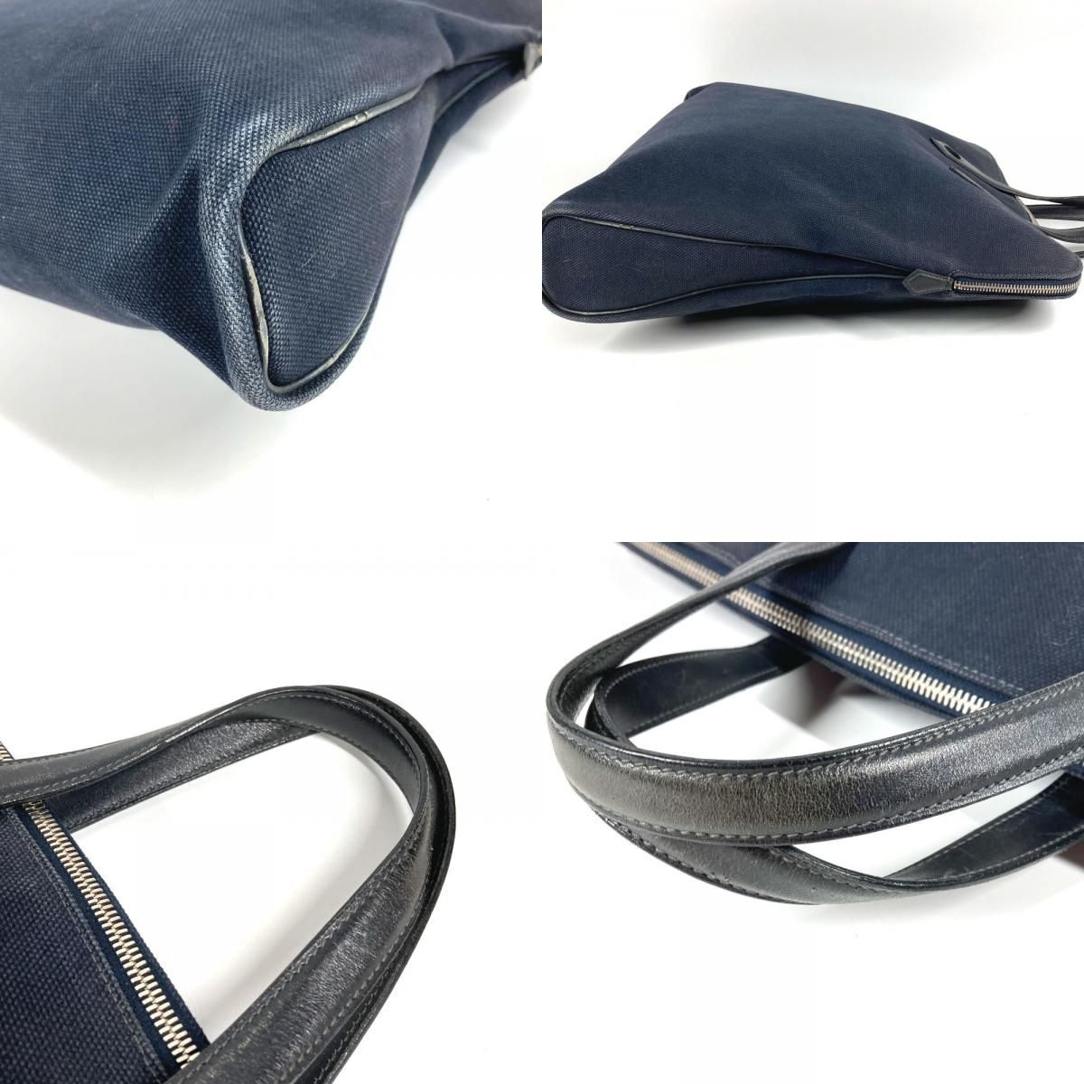 Hermes Handbag Sac Ibou Gm Sac Ibou Gm Leather/Canvas Black