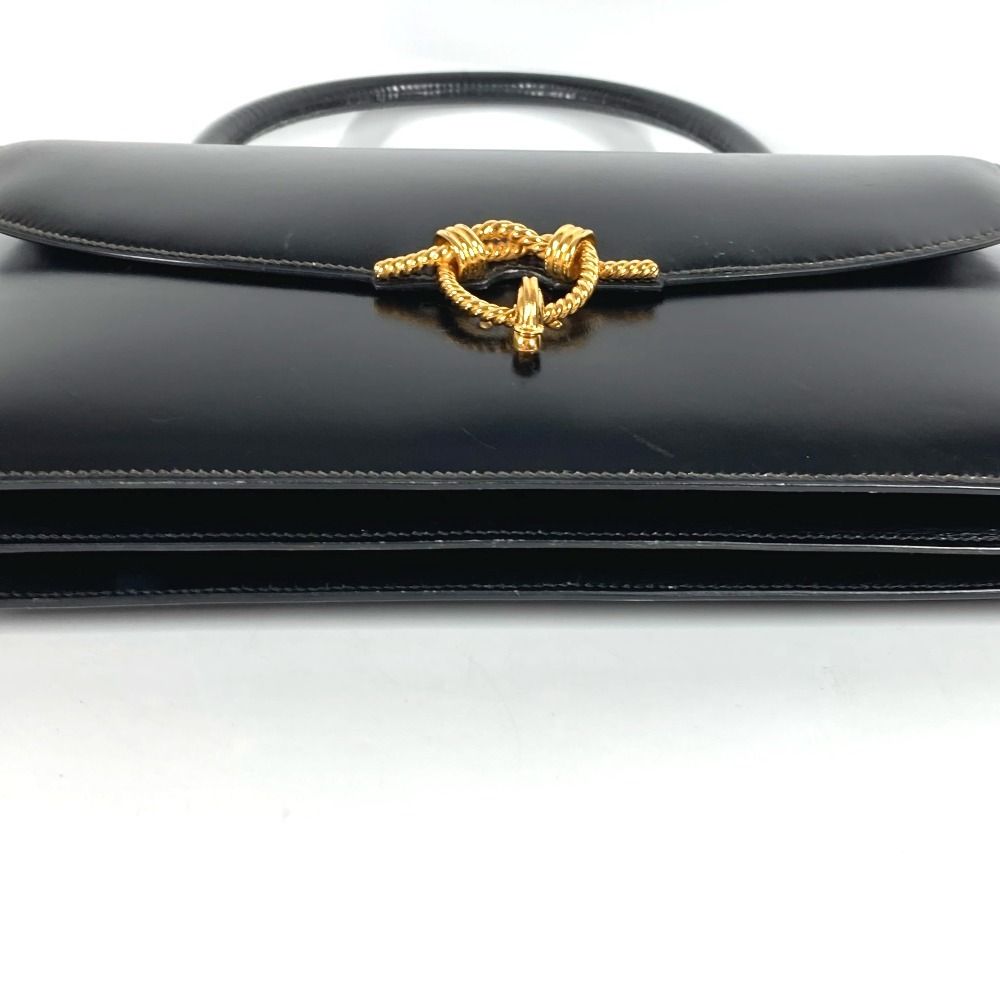 Hermes Handbag Cordelier Leather Black