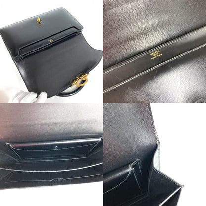 Hermes Handbag Cordelier Leather Black