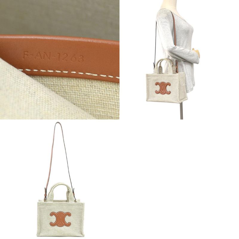 Celine CELINE Shoulder Bag Handbag Small Cabas Tice