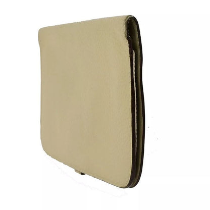 Hermes Hermes Dogon GM Togo Beige Silver Hardware Long Wallet