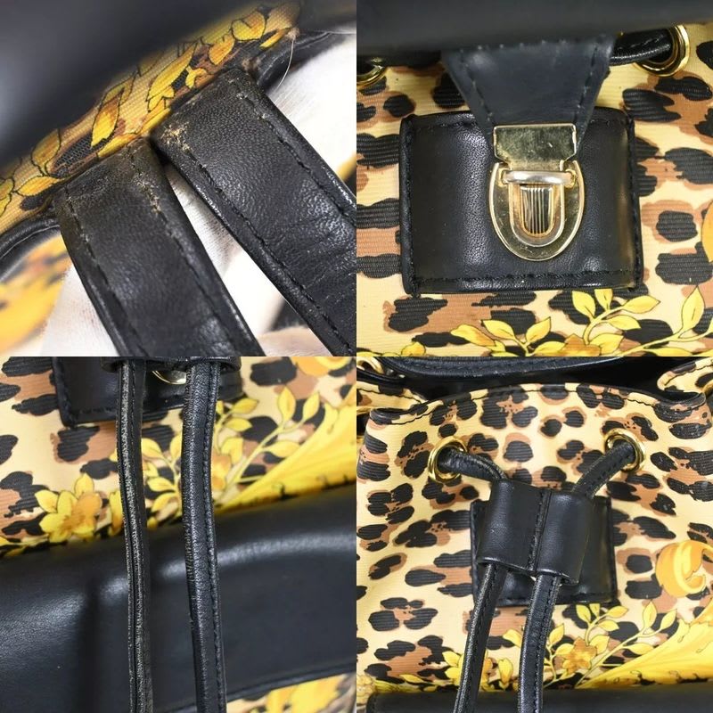 Gianni Versace Back Rucksack Leopard 31 Bs148