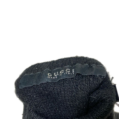 GUCCI Women's Gloves - Black Leather
