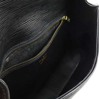 LOUIS VUITTON Epi Sun Crew Shoulder Bag Pochette Crossbody Leather Noir Black