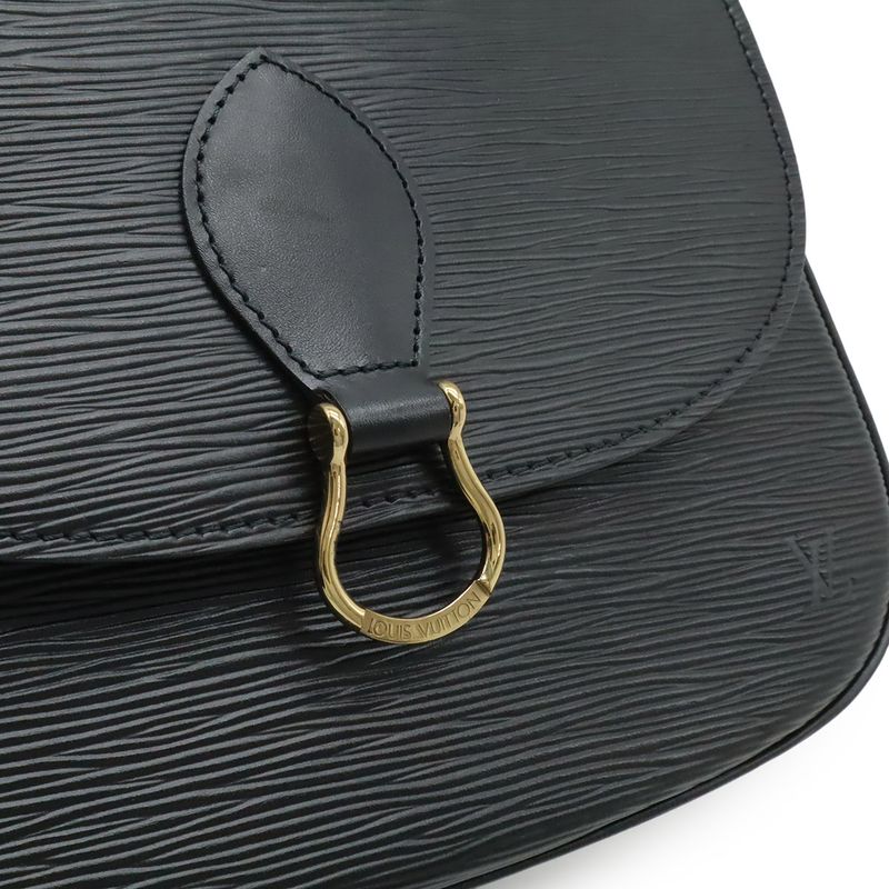 LOUIS VUITTON Epi Sun Crew Shoulder Bag Pochette Crossbody Leather Noir Black