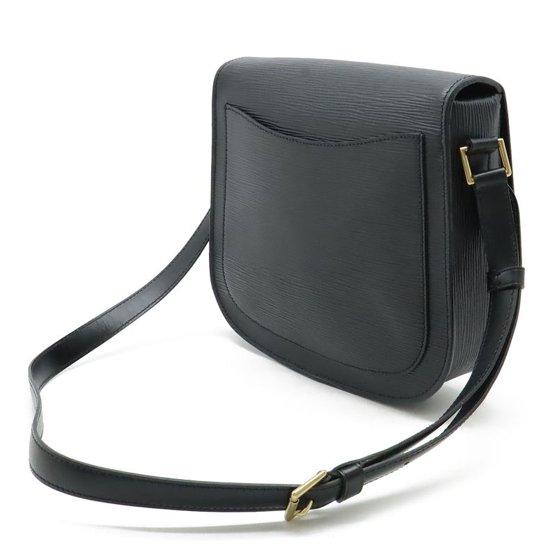 LOUIS VUITTON Epi Sun Crew Shoulder Bag Pochette Crossbody Leather Noir Black
