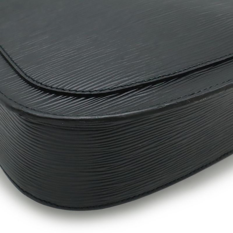 LOUIS VUITTON Epi Sun Crew Shoulder Bag Pochette Crossbody Leather Noir Black