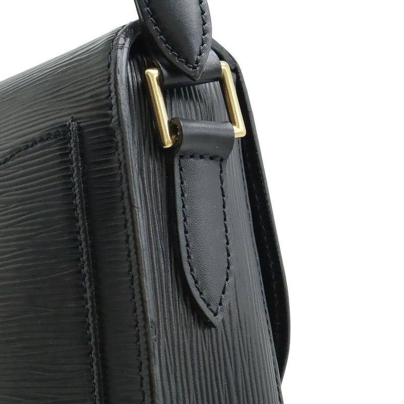 LOUIS VUITTON Epi Sun Crew Shoulder Bag Pochette Crossbody Leather Noir Black