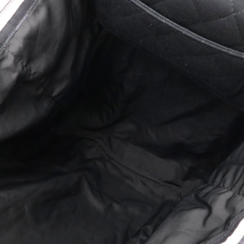 CHANEL Matelasse Cocomark Eco Bag Folding Tote Bag Chain Shoulder Cotton Jersey