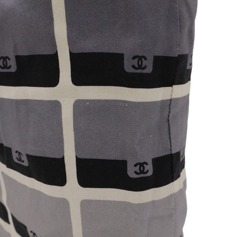 CHANEL Matelasse Cocomark Eco Bag Folding Tote Bag Chain Shoulder Cotton Jersey