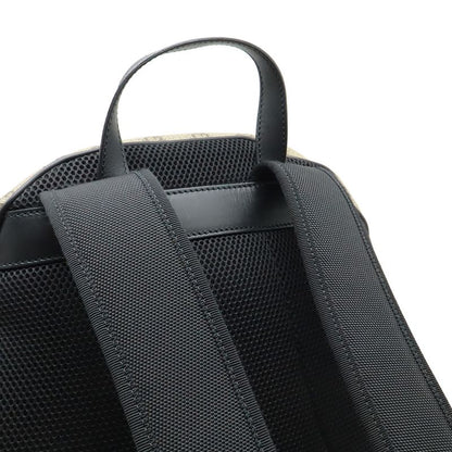 GUCCI Web GG Supreme Sherry Line Backpack Rucksack Sac PVC Leather Beige Black