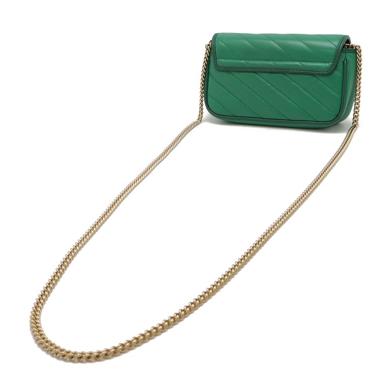 GUCCI GGMarmont Super Mini Bag Chain Shoulder Bag Pochette 2WAY Clutch Bag