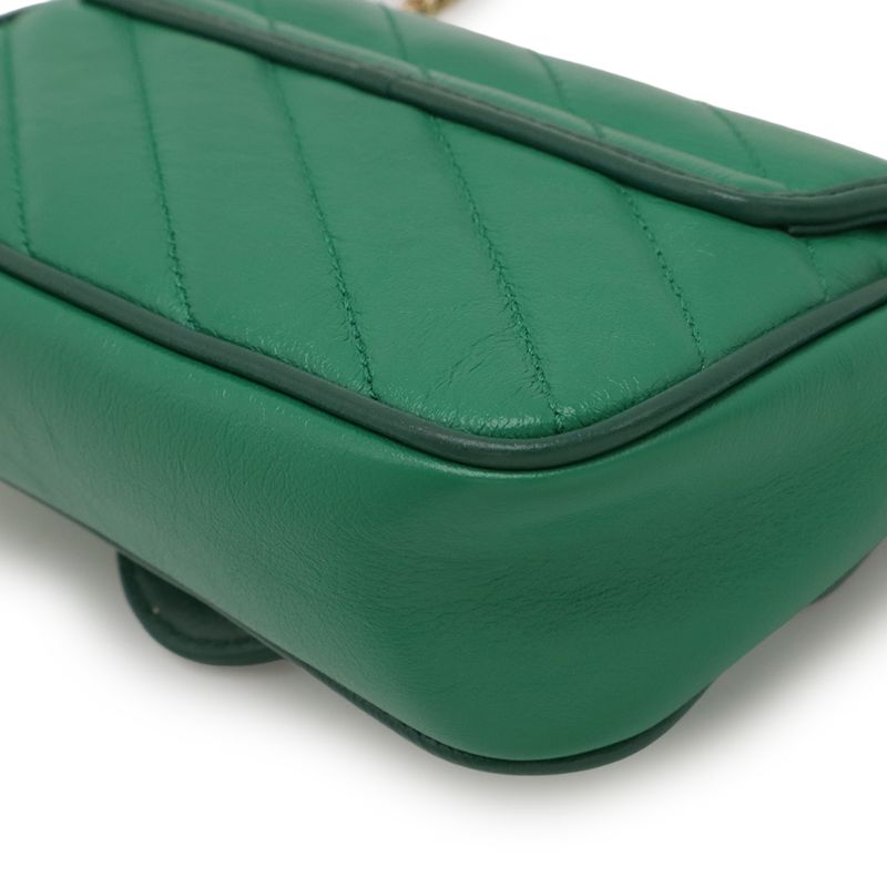 GUCCI GGMarmont Super Mini Bag Chain Shoulder Bag Pochette 2WAY Clutch Bag