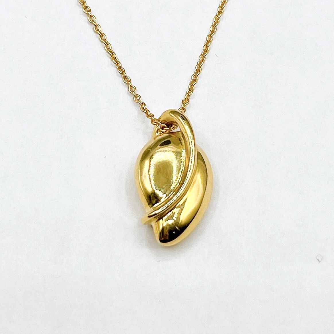 Tiffany＆Co Leaf Yellow Gold Necklace Approx 41cm (16.14in)