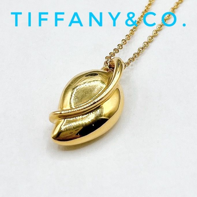 Tiffany＆Co Leaf Yellow Gold Necklace Approx 41cm (16.14in)