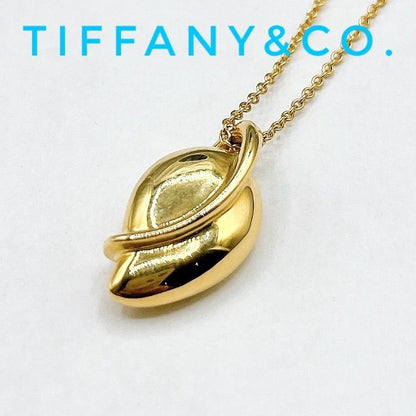 Tiffany＆Co Leaf Yellow Gold Necklace Approx 41cm (16.14in)