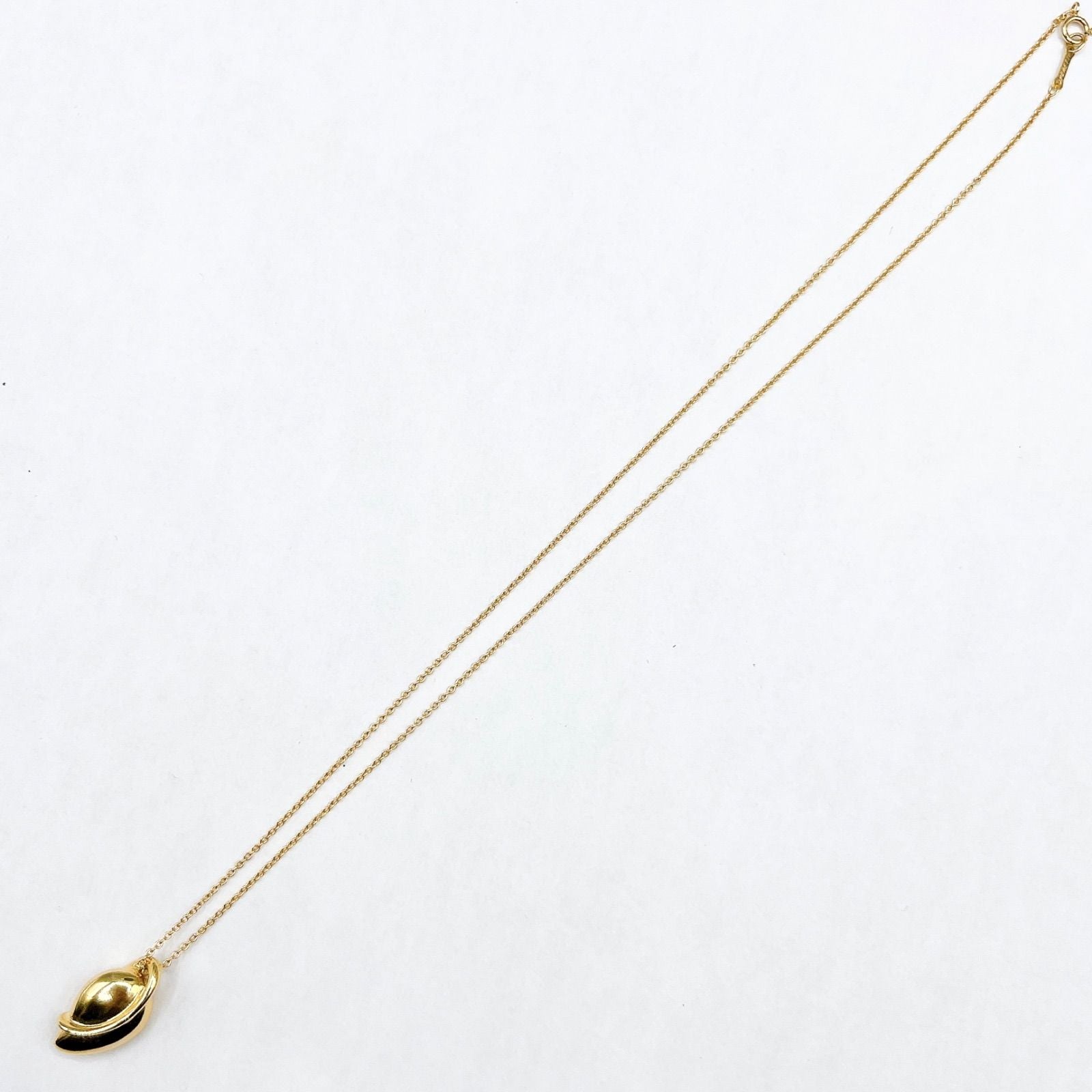 Tiffany＆Co Leaf Yellow Gold Necklace Approx 41cm (16.14in)