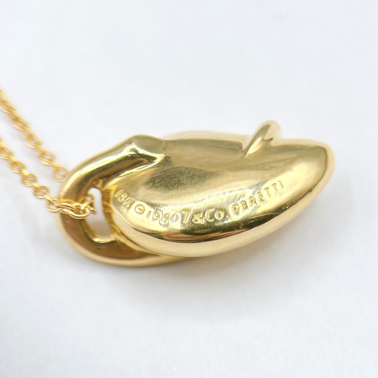 Tiffany＆Co Leaf Yellow Gold Necklace Approx 41cm (16.14in)