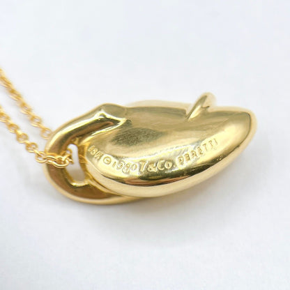 Tiffany＆Co Leaf Yellow Gold Necklace Approx 41cm (16.14in)