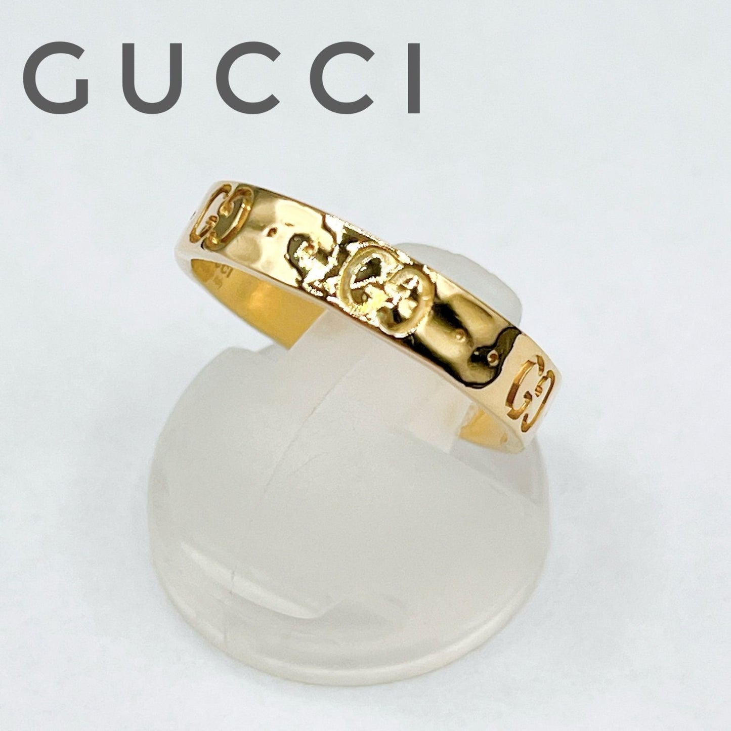 Gucci Icon Yellow Gold Ring 13 Approx 12.5 Y