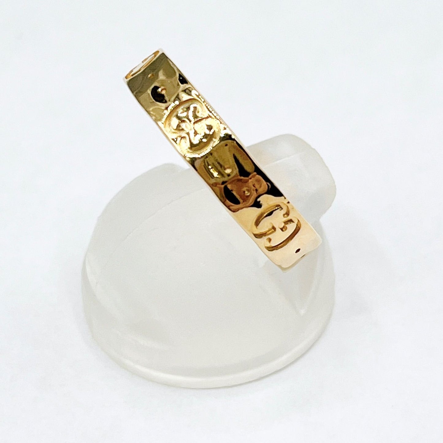 Gucci Icon Yellow Gold Ring 13 Approx 12.5 Y