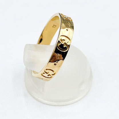 Gucci Icon Yellow Gold Ring 13 Approx 12.5 Y