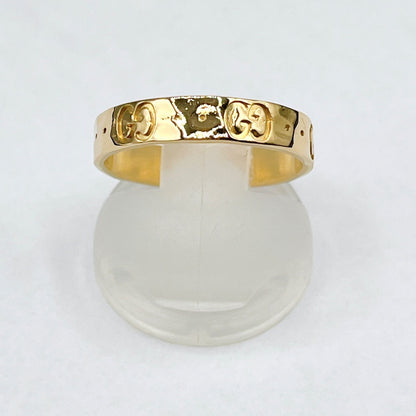 Gucci Icon Yellow Gold Ring 13 Approx 12.5 Y