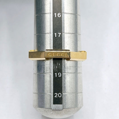 Gucci Link to Love Yellow Gold Ring 19 Approx 18 Y