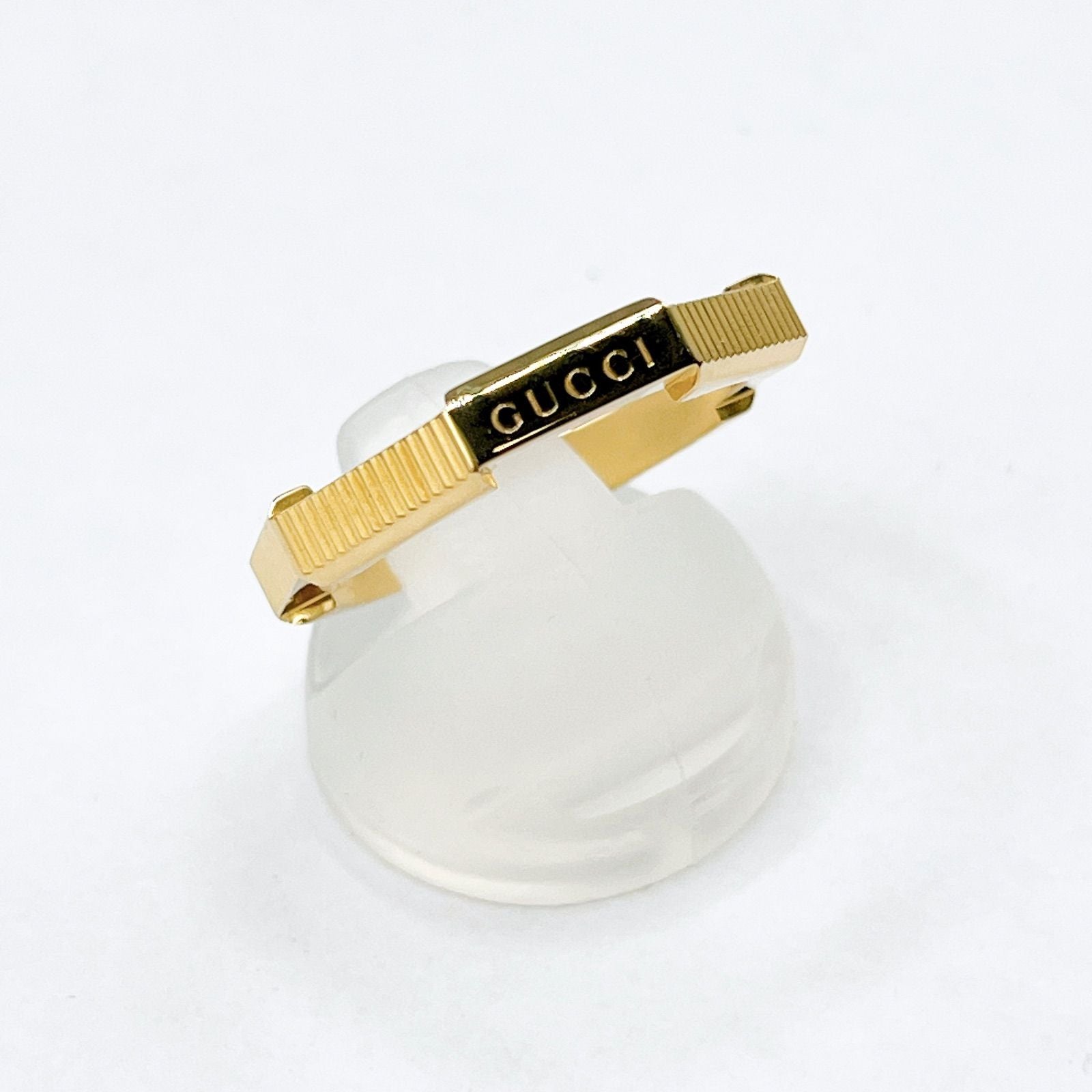 Gucci Link to Love Yellow Gold Ring 19 Approx 18 Y