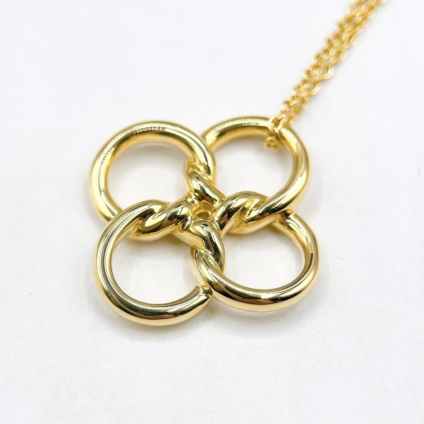 Tiffany & Co Quadro Folio Yellow Gold Necklace Approx