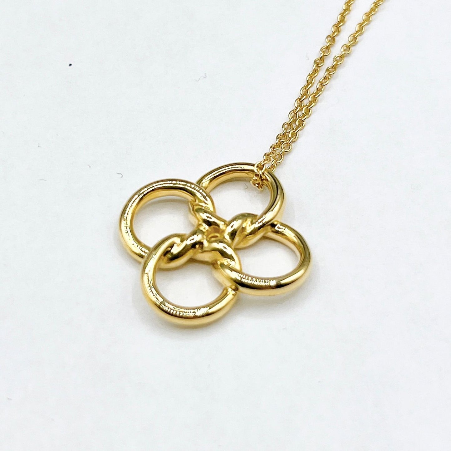 Tiffany & Co Quadro Folio Yellow Gold Necklace Approx
