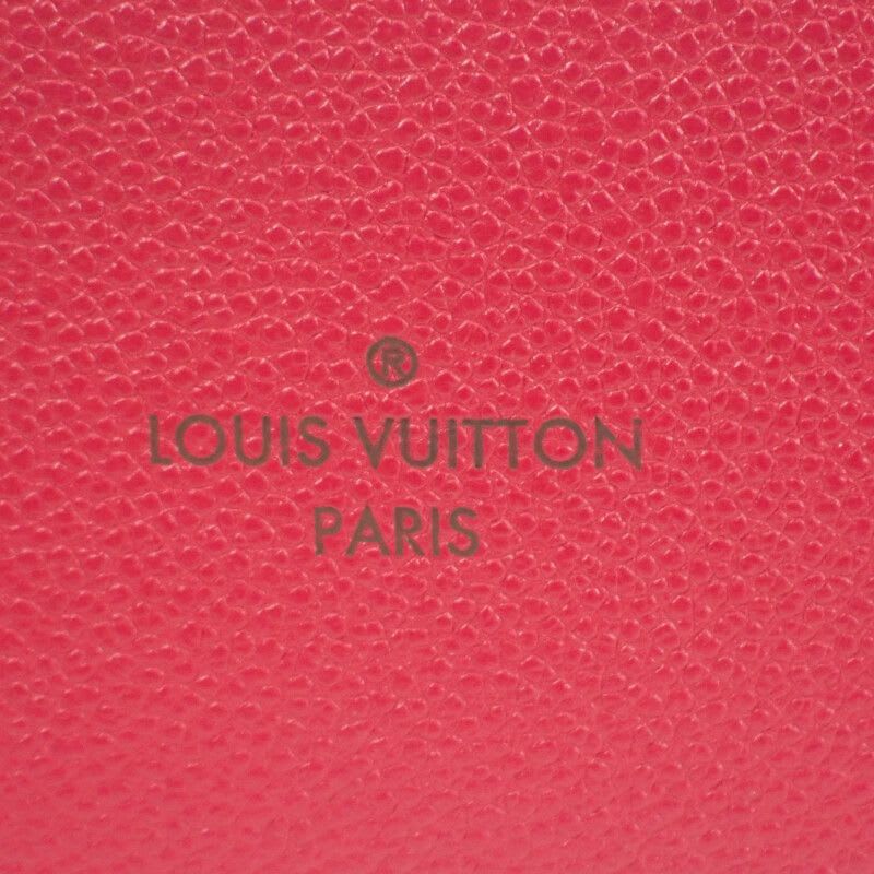 Louis Vuitton Saintonge Shoulder Bag Monogram Empreinte Red Scarlet