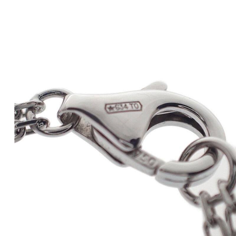 Cartier Love Circle Necklace 18Kwhite Gold Diamond Ladies