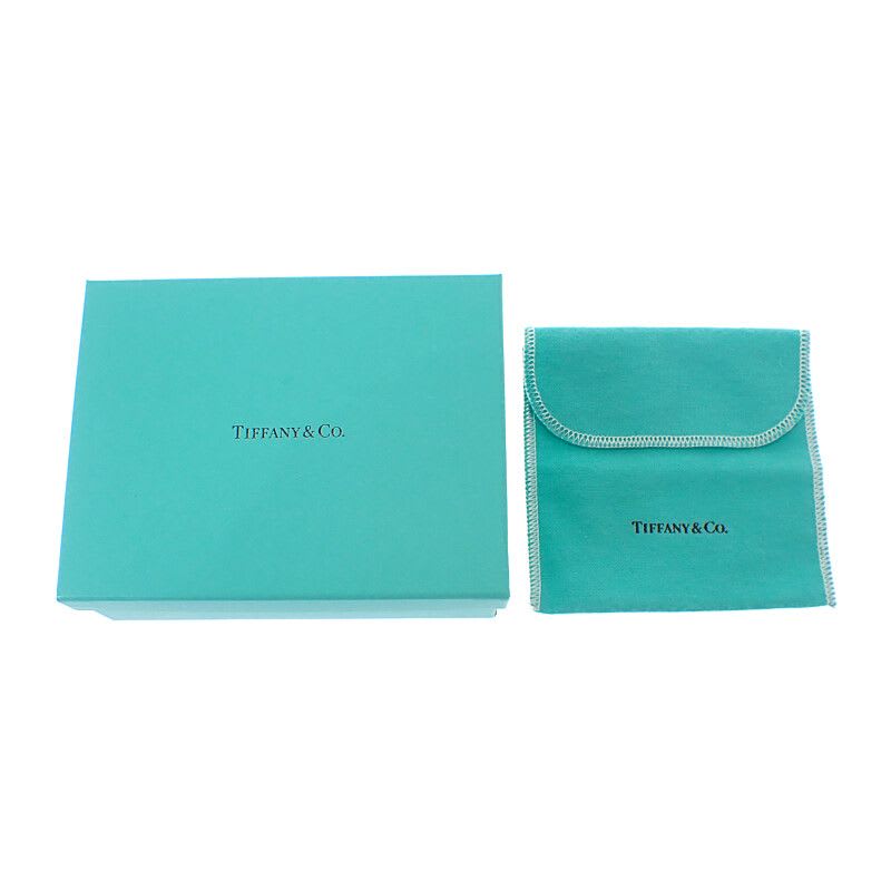 Tiffany & Co Leather Inlaid Heart Tag Key Ring Holder