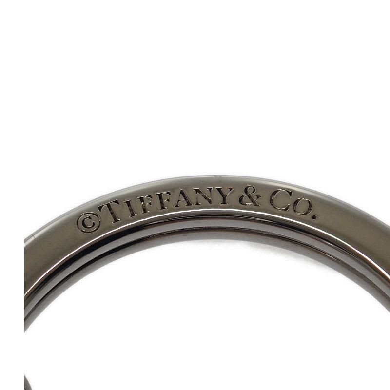 Tiffany & Co Leather Inlaid Heart Tag Key Ring Holder