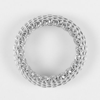 Tiffany & Co Somerset Mesh Silver 925 Size 13.5 Unisex G