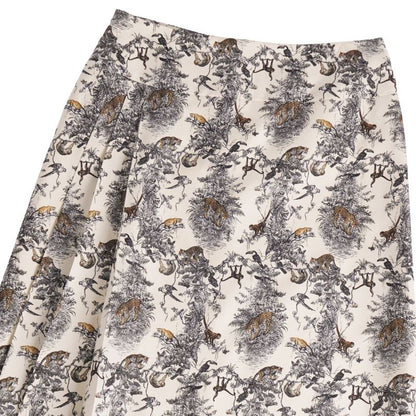 Hermes Skirt Long All-over Pattern Silk Bottoms