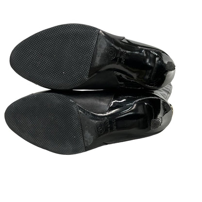CHANEL Long Boots 36 1 2C Ladies - G26233 Black Knee-high with outsoles Leather