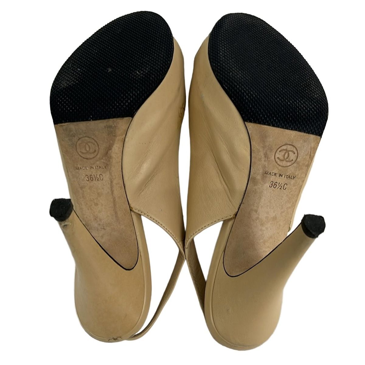 CHANEL Sandals 36 1 2C Women's - beige with outsoles lambskin