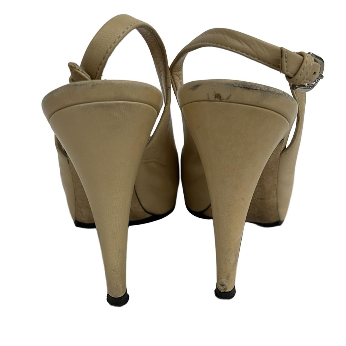 CHANEL Sandals 36 1 2C Women's - beige with outsoles lambskin