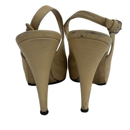 CHANEL Sandals 36 1 2C Women's - beige with outsoles lambskin