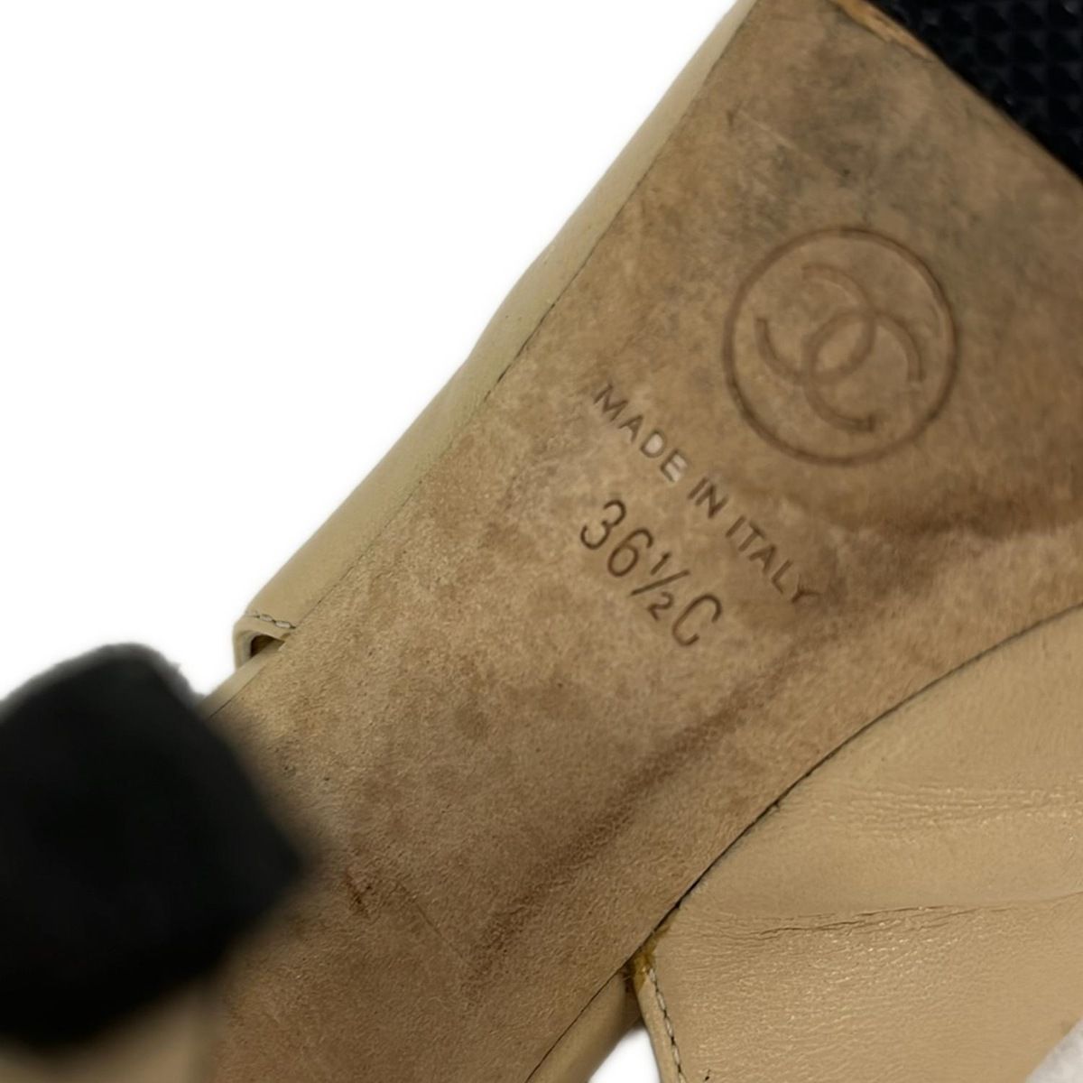 CHANEL Sandals 36 1 2C Women's - beige with outsoles lambskin